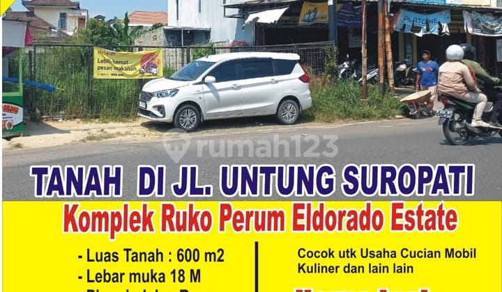 Tanah di Pinggir Jalan Untung Suropati Cocok Untuk Usaha