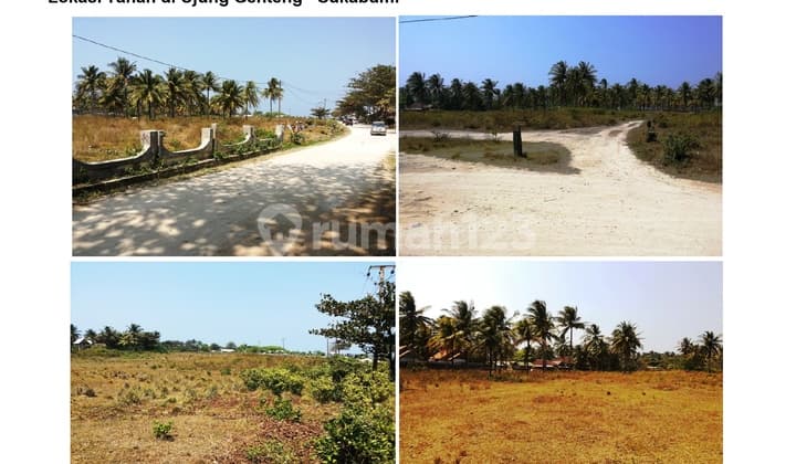 Tanah 7 Ha Sertifikat SHM di Bibir Pantai Ujung Genteng Sukabumi
