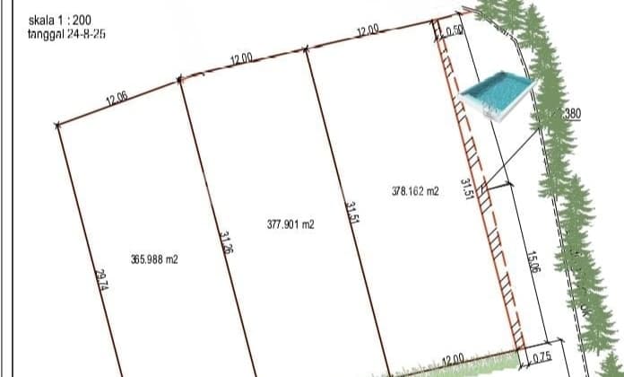 Tanah Tomang Kamboja 11 X 33 Shm
