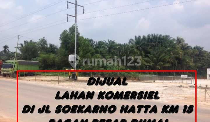 Turun Harga Dijual Tanah Komersiel Cocok Untuk Gudang di Dumai