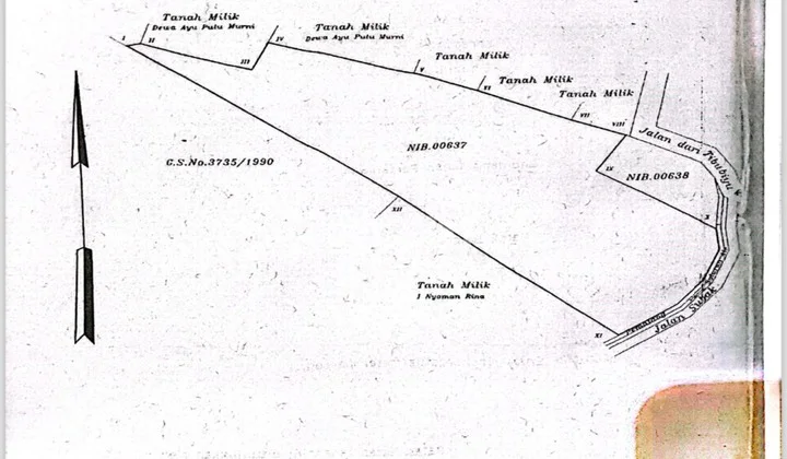 Land In Tibu Biyu, 61 Are Shm - Certificate of Ownership