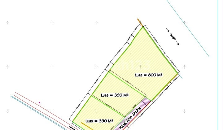 Tanah Di Nyanyi 1750.0 m² SHM