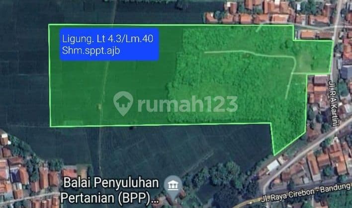 Tanah zona Industri di Ligung Majalengka
