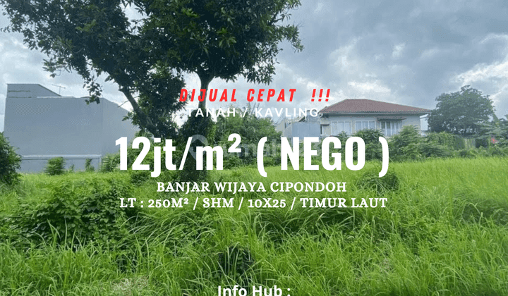 Jual Tanah Kavling Murah di Banjar Wijaya Cipondoh Tangerang