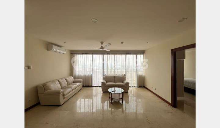 Fully Renovated and Perfect Family Space, Fully Furnished with Charming 3 Bedrooms at Simprug Indah Apartment Just Walking To Binus International School