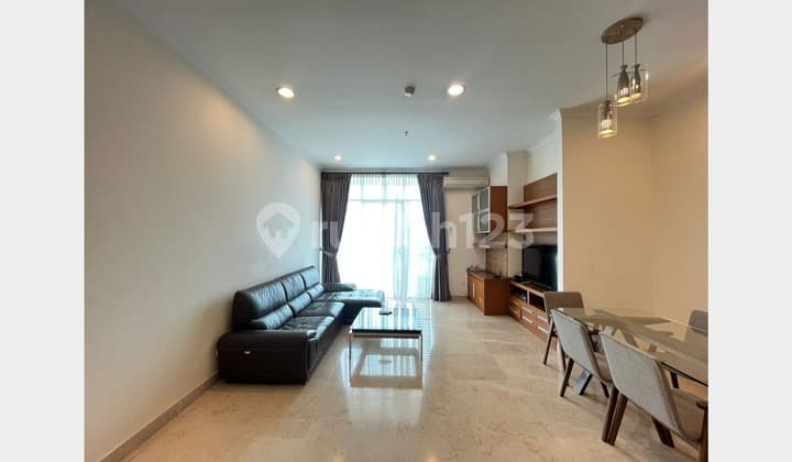 High Quality Apartment, Excellent Unit, Private Lift And Fully Furnished With Nice 3Br At Senayan Residence