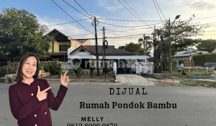 Dijual Rumah Bebas Banjir Akses Komplek Pondok Bambu Duren Sawit Jakarta Timur