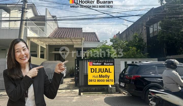 Rumah Cantik dengan Tanah Samping yang Luas di Billymoon Pondok Kelapa