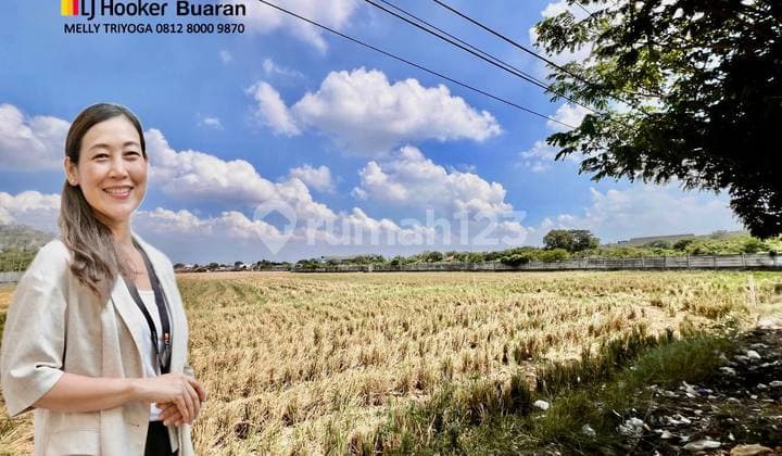 Tanah Pinggir Jalan Raya Lokasi Strategis Karawang Barat