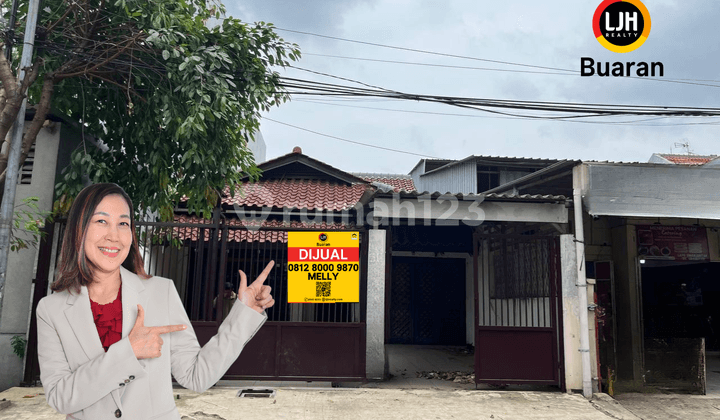 Rumah Pinggir Jalan Raya Lingkar Duren Sawit Komplek Ptb Jakarta Timur