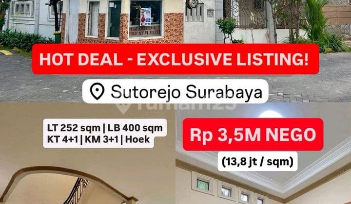 Rumah Classic Hoek Siap Huni Di Sutorejo Selatan