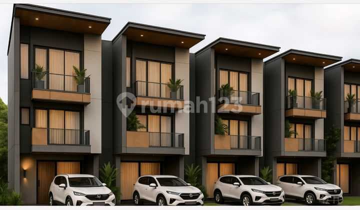Dijual Rumah Baru 3 Lantai Dalam Townhouse di Pondok Kelapa Duren Sawit Jakarta Timur