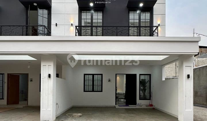 RUMAH BARU MEWAH MODERN CLASSIC DALAM CLUSTER STRATEGIS DI PANCORAN BARAT JAKARTA SELATAN