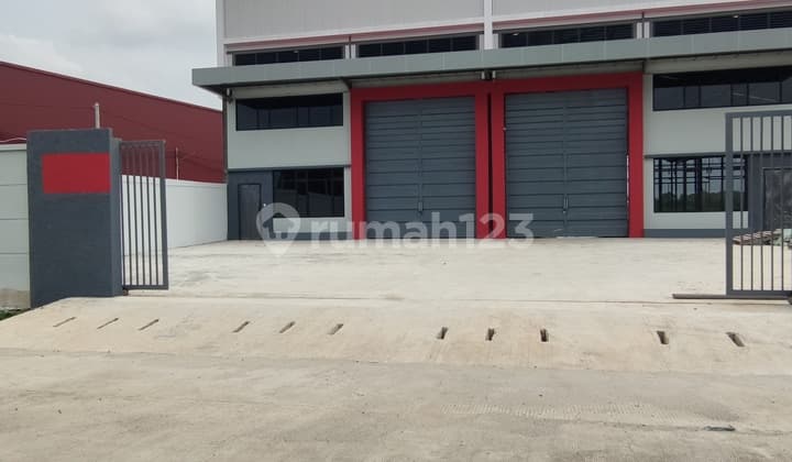 Gudang Tangerang Izin Industri Kantor 2 Lantai Langsung Depan Akses Tol