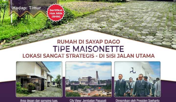 Rumah Iconik Taman Sari Bandung dekat ITB jl dago