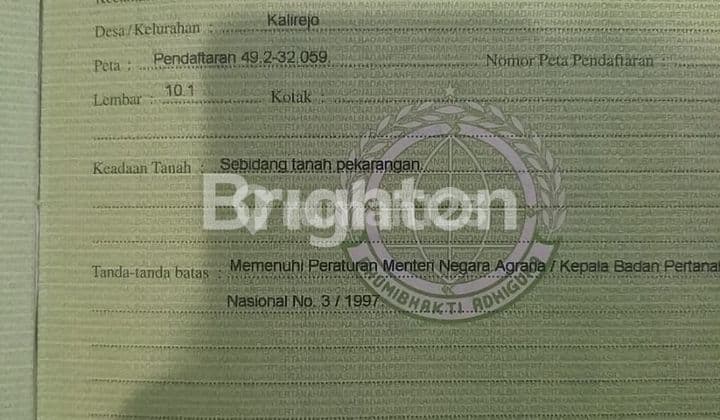 tanah di lawang vila Navy malang