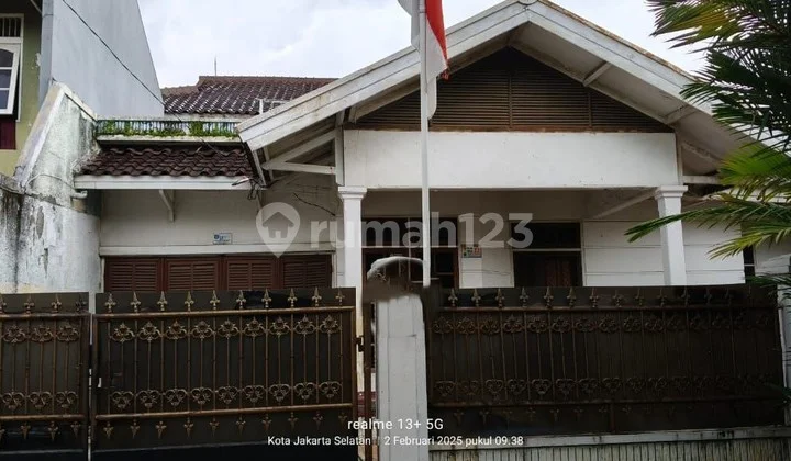 Rumah 1 Lantai Bebas Banjir Dijual di Bintaro Jakarta Selatan