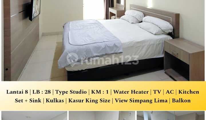 Warhol Simpang Lima Apartment, Furnished Studio Type