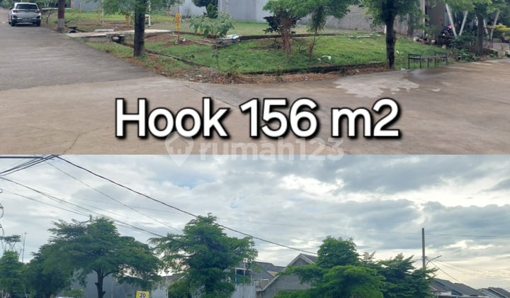 Kavling Hook 156M² di Jantung Cibinong SHM Free Biaya Allin