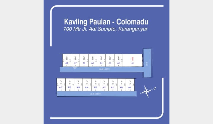 Kavling Cluster Paulan 8 Menit ke UMS - Promo Lounching