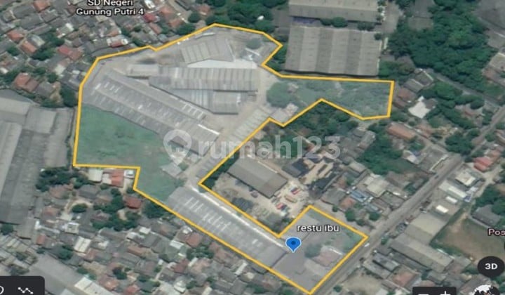 Dijual Lahan Cocok Untuk Pabrik Dan Komplek Perumahan di Gunung Putri Bogor