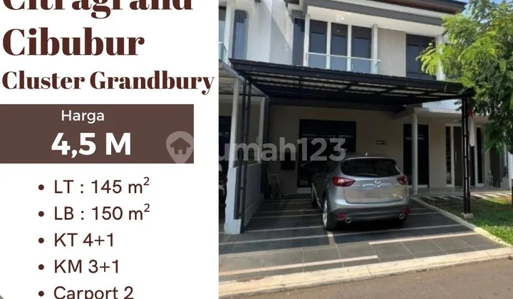 Dijual Rumah Citragrand Cibubur Cluster Grandbury Dijual Rumah Citragrand Cibubur Cluster Grandbury