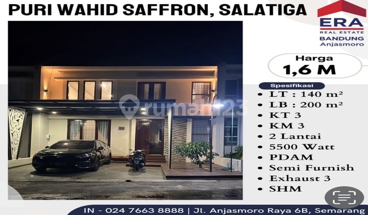 Dijual Rumah di Puri Wahid Saffron, Argomulyo, Salatiga Dijual Rumah di Puri Wahid Saffron, Argomulyo, Salatiga