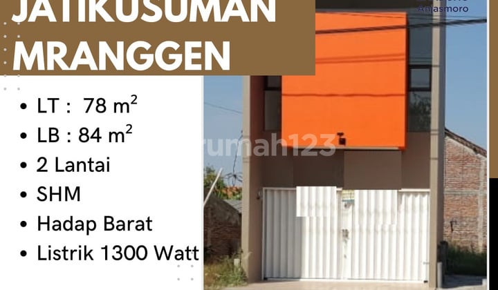 Dijual Ruko di Jl. Jatikusuman, Mranggen