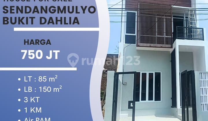 Dijual Rumah di Sendangmulyo Bukit Dahlia, Tembalang