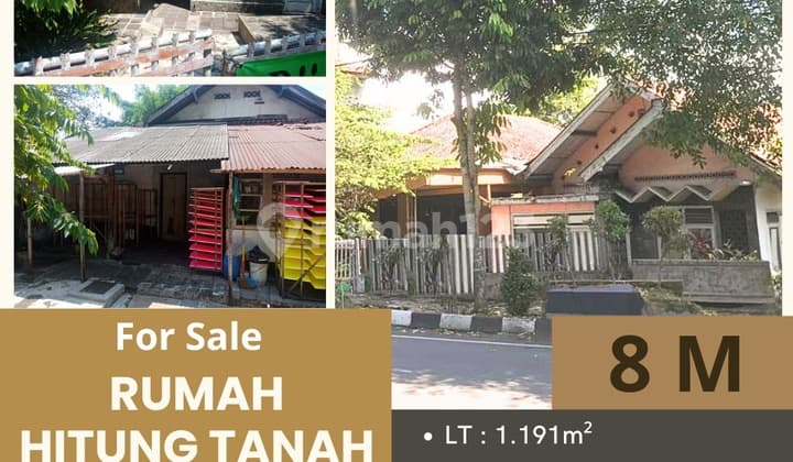 Dijual Rumah Hitungan Tanah di Jl. Jend. Sudirman, Argomulyo