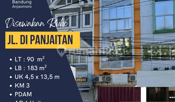 For Rent: Shop House Jl. DI Panjaitan For Rent: Shop House Jl. DI Panjaitan