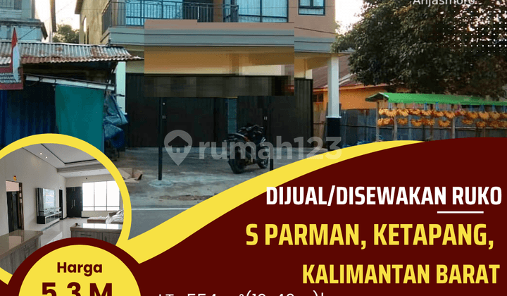 For Rent: S Parman Shop House, Ketapang, West Kalimantan