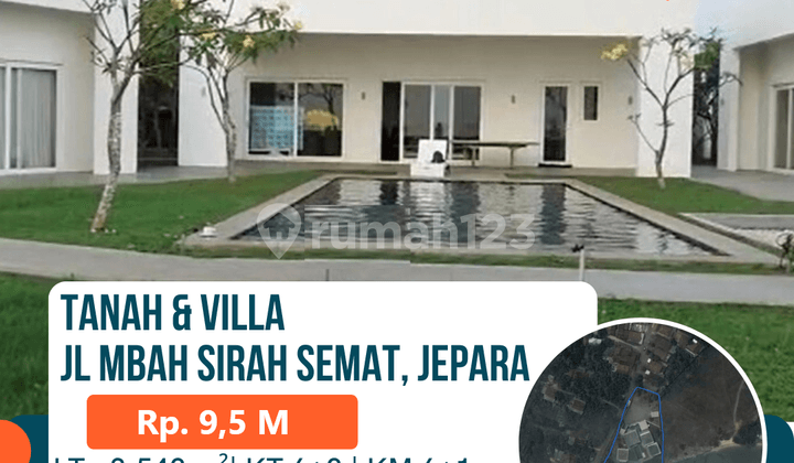Dijual tanah & Villa di Jl. Mbah Sirah Semat Jepara, Tahunan