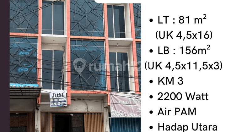 DIJUAL RUKO 3 LANTAI DI BRUMBUNGAN
