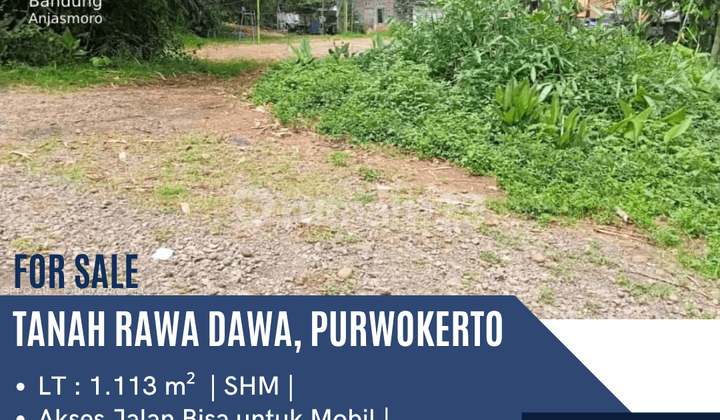Dijual Tanah Rawa Dawa, Purwokerto
