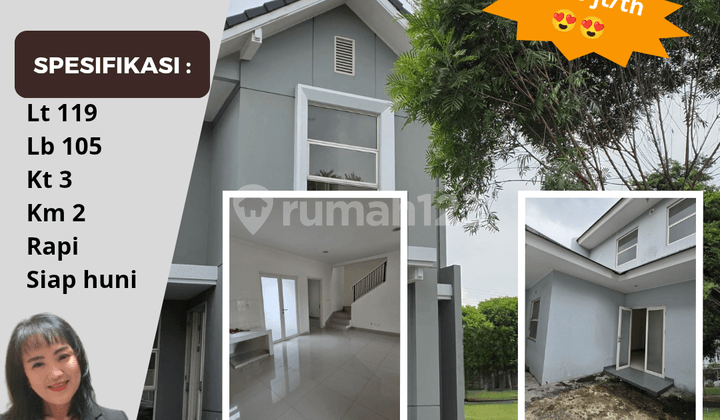 Disewakan Rumah Cluster Bahana Lt. 119 Suvarna Cikupa Tangerang