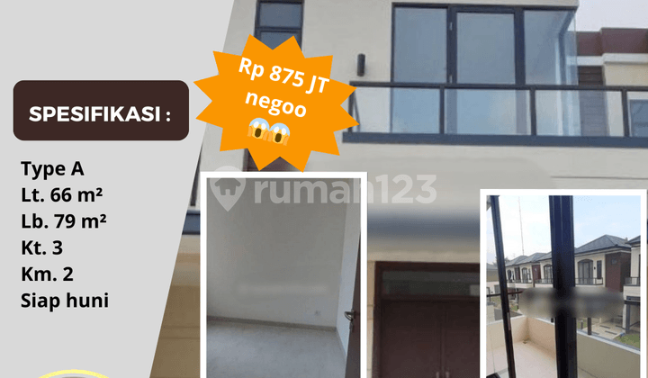 Murah Rumah Lavisa Type A Lavon Suvarna Sutera Cikupa Tangerang