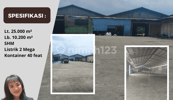 Jual Gudang Di Rajeg Lt. 2.5Ha Tangerang
