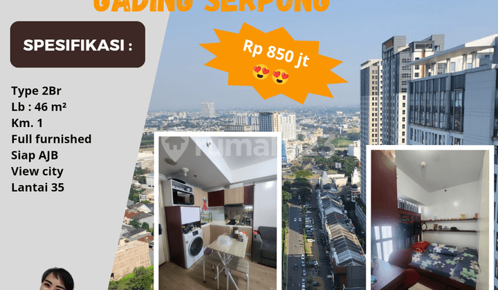 Super Cheap Apartment M Town 2BR Tower Dakota Gading Serpong