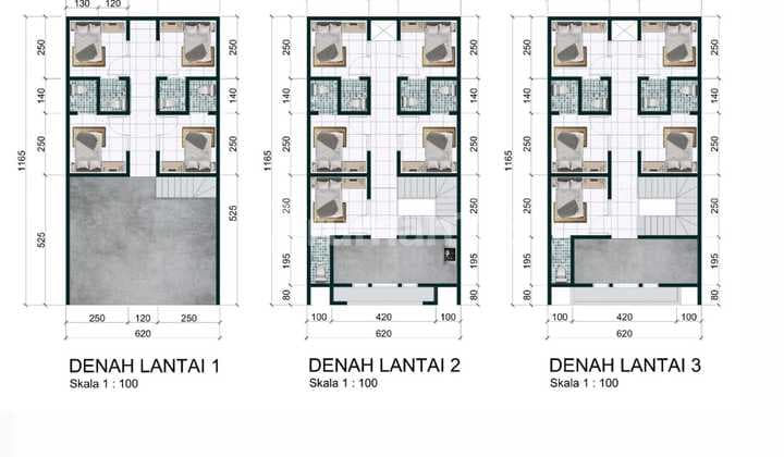 Rumah kost 14Kamar return 10 persen UPN rungkut