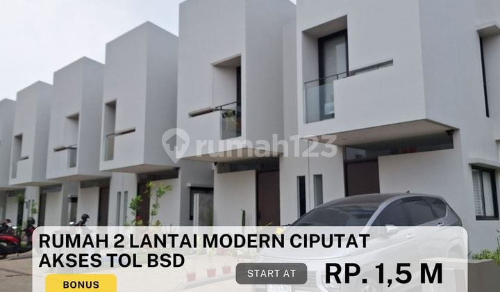 Rumah 2 Lt Industrialis Siap Huni Lokasi Dekat Stasiun Sudimara