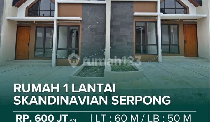 Rumah Skandinavia Siap Huni dekat BSD bisa KPR Bank