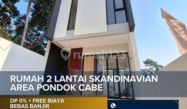 Rumah Skandinavia Tanah Lega Dp 0 Free Biaya2 dkt Lebak Bulus