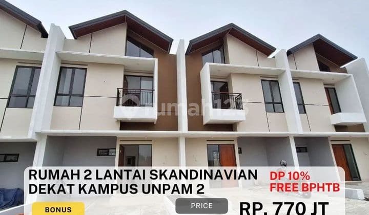 Rumah Cantik 2 Lantai Siap Huni Harga Ekonomis dekat akses BSD