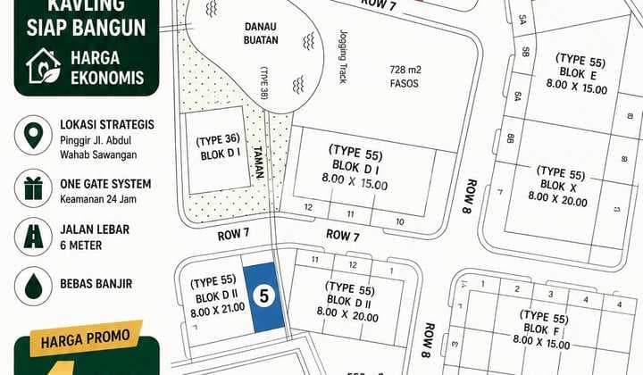 Ready-to-build Land Plots in a Residential Area, Price Below Property Tax Value (NJOP)