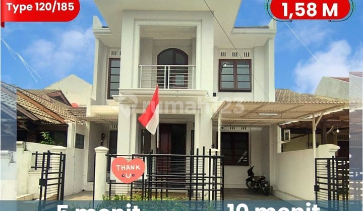 Rumah 2 Lt Siap Huni Tanah Luas Bangunan Kokoh Dkt Bintaro Jaya