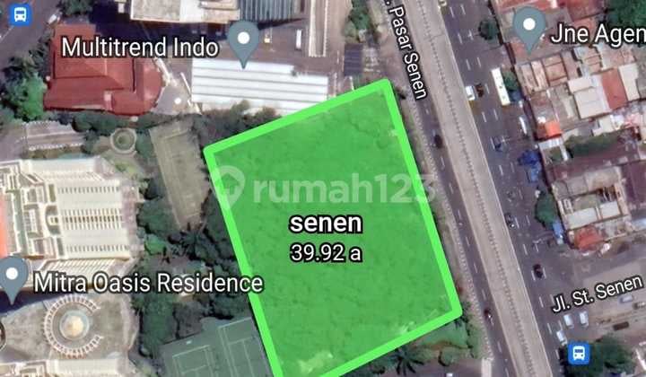 Tanah di Senen Raya Jakarta Pusat, Senen 3915 m²