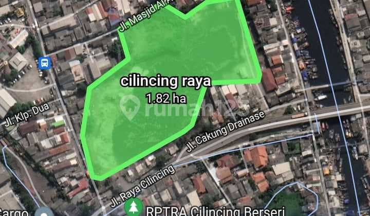 Tanah di jalan Cilincing Raya Jakarta Utara, Cilincing 19214 m²