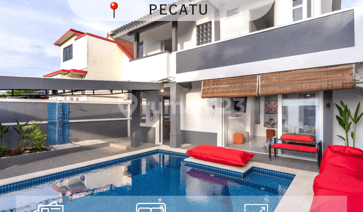 Modern 5 Bedrooms Villa With Ocean View From Rooftop At Pecatu