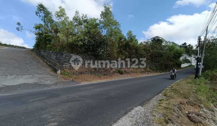 Tanah murah jalan utama goa gong Unblock view ocean mountain dan patung GWK Bali